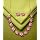 Modern Pink Flower Minakari Necklace Set,