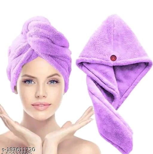 Hair Wrap Towel – Heavy Quality (Pack of 3) | Colors :Pink, Purple & Blue