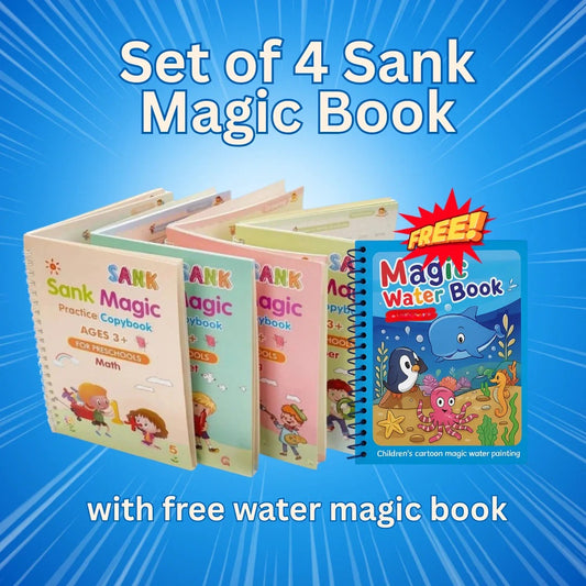 Magic Book Pack of 4 Free Color Book