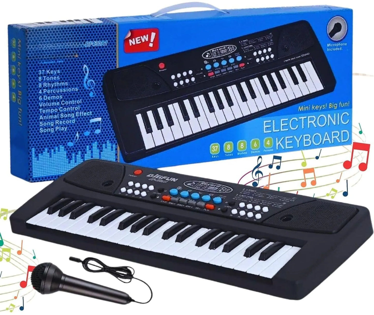 PIANO KEYBOARD WITH MICROPHONE (ST-102)