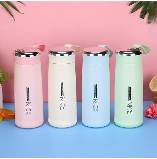 NiCE Premium Insulated Stainless Steel Water Bottle 500 ml | Colors : Pink, White, Sky Blue, Mint Green