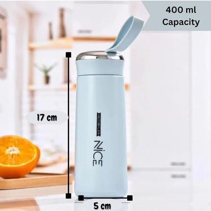 NiCE Premium Insulated Stainless Steel Water Bottle 500 ml | Colors : Pink, White, Sky Blue, Mint Green
