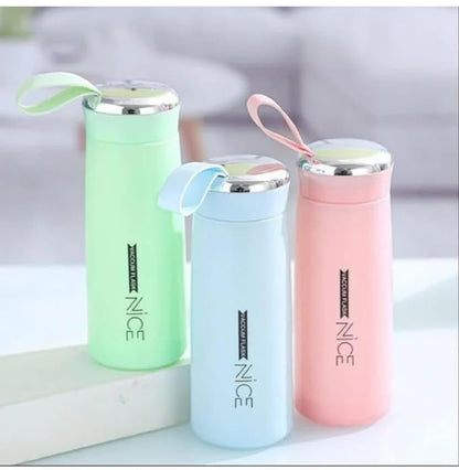 NiCE Premium Insulated Stainless Steel Water Bottle 500 ml | Colors : Pink, White, Sky Blue, Mint Green
