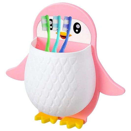 Penguin Shape Wall Mounted Toothpaste Holder