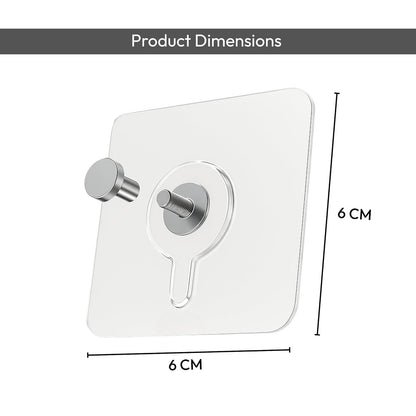 10 PCS Self-Adhesive Wall Hooks Suitable for bathroom, kitchen, bedroom, and office
